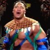 The Rock wore streamers home from the party....