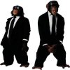 Two monkeys in suits = Happy Renny